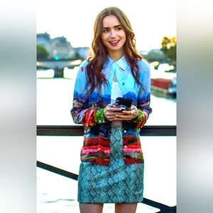 Tigwr Mist faux leather skirt